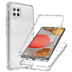 Coque Ultra Fine Transparente Souple Housse Etui 360 Degres Avant et Arriere Degrade JX1 pour Samsung Galaxy A42 5G Clair