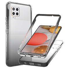 Coque Ultra Fine Transparente Souple Housse Etui 360 Degres Avant et Arriere Degrade JX1 pour Samsung Galaxy A42 5G Noir