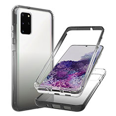 Coque Ultra Fine Transparente Souple Housse Etui 360 Degres Avant et Arriere Degrade JX1 pour Samsung Galaxy S20 Plus 5G Noir
