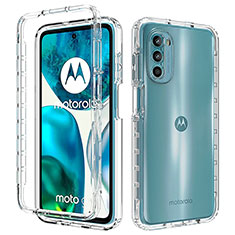 Coque Ultra Fine Transparente Souple Housse Etui 360 Degres Avant et Arriere Degrade pour Motorola Moto G71s 5G Clair