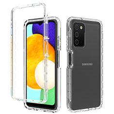 Coque Ultra Fine Transparente Souple Housse Etui 360 Degres Avant et Arriere Degrade pour Samsung Galaxy A02s Clair