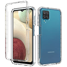 Coque Ultra Fine Transparente Souple Housse Etui 360 Degres Avant et Arriere Degrade pour Samsung Galaxy F12 Clair