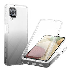 Coque Ultra Fine Transparente Souple Housse Etui 360 Degres Avant et Arriere Degrade YB1 pour Samsung Galaxy M12 Noir
