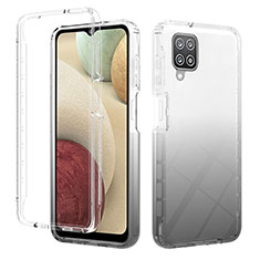 Coque Ultra Fine Transparente Souple Housse Etui 360 Degres Avant et Arriere Degrade YB2 pour Samsung Galaxy F12 Noir