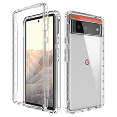 Coque Ultra Fine Transparente Souple Housse Etui 360 Degres Avant et Arriere pour Google Pixel 6 5G Clair