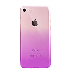Coque Ultra Fine Transparente Souple Housse Etui Degrade G01 pour Apple iPhone 7 Violet