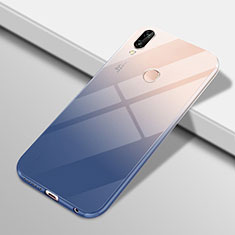 Coque Ultra Fine Transparente Souple Housse Etui Degrade G01 pour Huawei Nova 3e Bleu