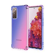 Coque Ultra Fine Transparente Souple Housse Etui Degrade G01 pour Samsung Galaxy S20 FE 4G Bleu