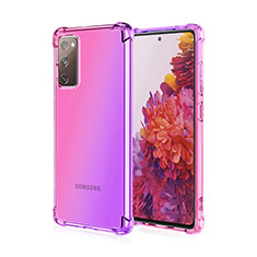 Coque Ultra Fine Transparente Souple Housse Etui Degrade G01 pour Samsung Galaxy S20 FE 4G Violet Clair