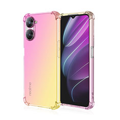 Coque Ultra Fine Transparente Souple Housse Etui Degrade pour Realme V30 5G Rose