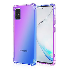 Coque Ultra Fine Transparente Souple Housse Etui Degrade pour Samsung Galaxy A51 4G Violet