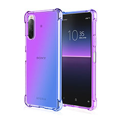 Coque Ultra Fine Transparente Souple Housse Etui Degrade pour Sony Xperia 10 III Lite Bleu