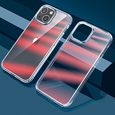 Coque Ultra Fine Transparente Souple Housse Etui Degrade QC1 pour Apple iPhone 13 Rouge