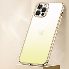 Coque Ultra Fine Transparente Souple Housse Etui Degrade S01 pour Apple iPhone 13 Pro Jaune