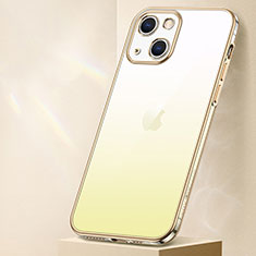 Coque Ultra Fine Transparente Souple Housse Etui Degrade S01 pour Apple iPhone 14 Plus Jaune