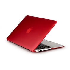 Coque Ultra Slim Mat Rigide Transparente pour Apple MacBook Air 13 pouces Rouge