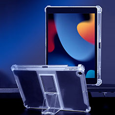Coque Ultra Slim Silicone Souple Housse Etui Transparente avec Support pour Apple iPad 10.2 (2020) Clair