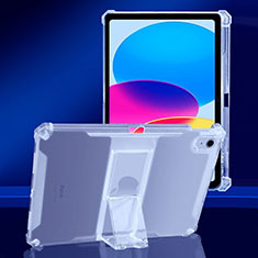 Coque Ultra Slim Silicone Souple Housse Etui Transparente avec Support pour Apple iPad 10.9 (2022) Clair