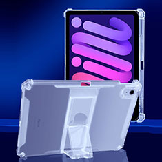 Coque Ultra Slim Silicone Souple Housse Etui Transparente avec Support pour Apple iPad Mini 6 Clair