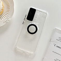 Coque Ultra Slim Silicone Souple Housse Etui Transparente avec Support pour Xiaomi Redmi 9 Noir