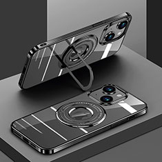 Coque Ultra Slim Silicone Souple Transparente avec Mag-Safe Magnetic Magnetique AC1 pour Apple iPhone 14 Noir