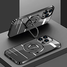 Coque Ultra Slim Silicone Souple Transparente avec Mag-Safe Magnetic Magnetique AC1 pour Apple iPhone 14 Pro Max Noir