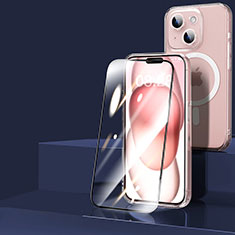 Coque Ultra Slim Silicone Souple Transparente avec Mag-Safe Magnetic Magnetique et Protecteur d'Ecran pour Apple iPhone 15 Plus Clair