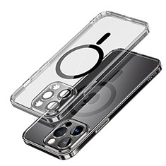 Coque Ultra Slim Silicone Souple Transparente avec Mag-Safe Magnetic Magnetique LD1 pour Apple iPhone 13 Pro Max Noir