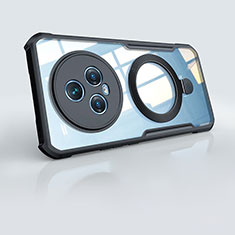 Coque Ultra Slim Silicone Souple Transparente avec Mag-Safe Magnetic Magnetique P01 pour Huawei Honor Magic5 5G Noir