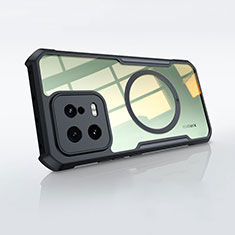 Coque Ultra Slim Silicone Souple Transparente avec Mag-Safe Magnetic Magnetique P01 pour Xiaomi Mi 13 Pro 5G Noir