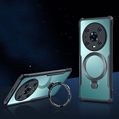 Coque Ultra Slim Silicone Souple Transparente avec Mag-Safe Magnetic Magnetique pour Huawei Honor Magic4 Pro 5G Noir