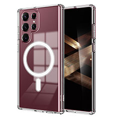 Coque Ultra Slim Silicone Souple Transparente avec Mag-Safe Magnetic Magnetique pour Samsung Galaxy S24 Ultra 5G Clair