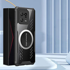 Coque Ultra Slim Silicone Souple Transparente avec Mag-Safe Magnetic Magnetique pour Xiaomi Mi 13 Pro 5G Noir
