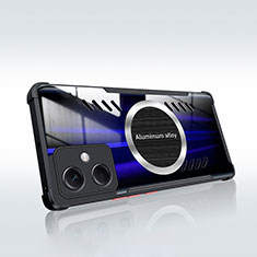 Coque Ultra Slim Silicone Souple Transparente avec Mag-Safe Magnetic Magnetique pour Xiaomi Redmi Note 12R Pro 5G Noir