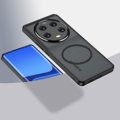 Coque Ultra Slim Silicone Souple Transparente avec Mag-Safe Magnetic Magnetique QK1 pour Xiaomi Mi 13 Ultra 5G Noir
