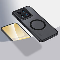 Coque Ultra Slim Silicone Souple Transparente avec Mag-Safe Magnetic Magnetique QK1 pour Xiaomi Mi 14 5G Noir
