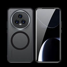 Coque Ultra Slim Silicone Souple Transparente avec Mag-Safe Magnetic Magnetique QK2 pour Huawei Honor Magic5 5G Noir