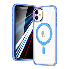 Coque Ultra Slim Silicone Souple Transparente avec Mag-Safe Magnetic Magnetique SD1 pour Apple iPhone 11 Bleu Ciel