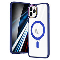 Coque Ultra Slim Silicone Souple Transparente avec Mag-Safe Magnetic Magnetique SD1 pour Apple iPhone 11 Pro Max Bleu