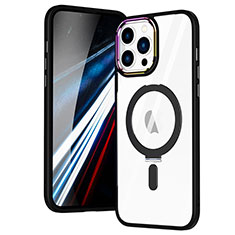 Coque Ultra Slim Silicone Souple Transparente avec Mag-Safe Magnetic Magnetique SD1 pour Apple iPhone 13 Pro Max Noir