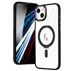 Coque Ultra Slim Silicone Souple Transparente avec Mag-Safe Magnetic Magnetique SD1 pour Apple iPhone 14 Noir