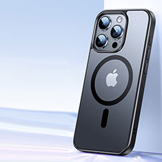 Coque Ultra Slim Silicone Souple Transparente avec Mag-Safe Magnetic Magnetique X01D pour Apple iPhone 13 Pro Noir