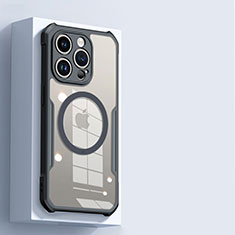 Coque Ultra Slim Silicone Souple Transparente avec Mag-Safe Magnetic Magnetique X02D pour Apple iPhone 13 Pro Max Noir