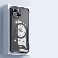 Coque Ultra Slim Silicone Souple Transparente avec Mag-Safe Magnetic Magnetique XD3 pour Apple iPhone 13 Noir