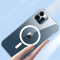 Coque Ultra Slim Silicone Souple Transparente avec Mag-Safe Magnetic Magnetique XD3 pour Apple iPhone 15 Pro Clair