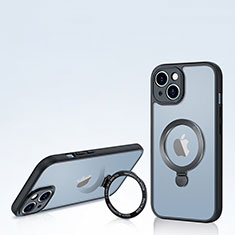 Coque Ultra Slim Silicone Souple Transparente avec Mag-Safe Magnetic Magnetique XD4 pour Apple iPhone 13 Noir