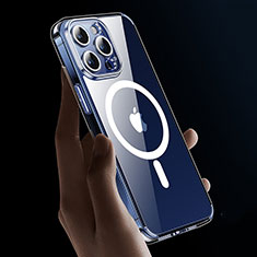 Coque Ultra Slim Silicone Souple Transparente avec Mag-Safe Magnetic Magnetique XD9 pour Apple iPhone 14 Pro Clair