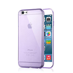 Coque Ultra Slim Silicone Souple Transparente pour Apple iPhone 6 Plus Violet