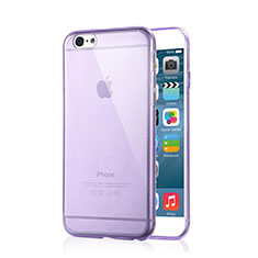 Coque Ultra Slim Silicone Souple Transparente pour Apple iPhone 6 Violet