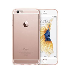 Coque Ultra Slim Silicone Souple Transparente pour Apple iPhone 6S Plus Or Rose